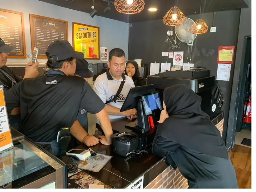 Ezserve POS in use at Richiamo Coffee